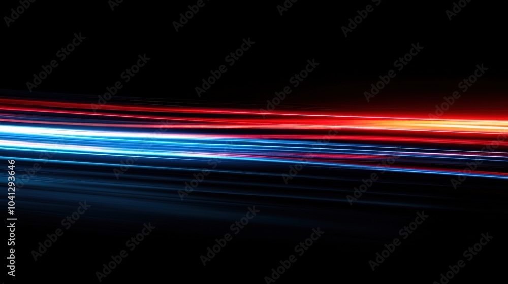 Abstract light trails in vibrant shades of red and blue Abstract light trails in vibrant shades of red and blue