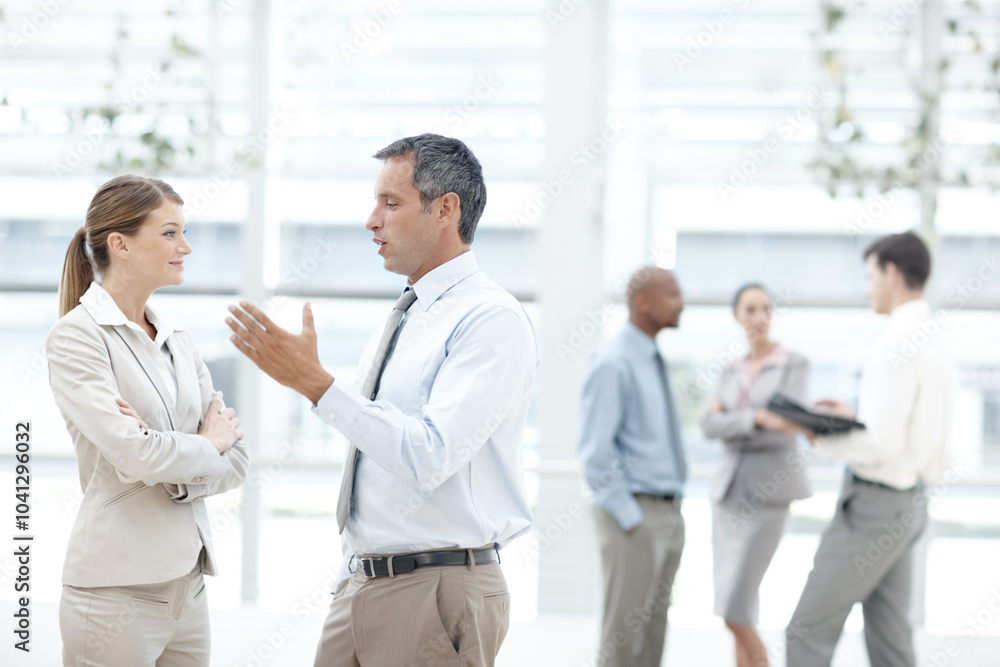 Conversation, teamwork and business people in office, discussion and help with advice. Employees, coworkers or lawyers with brainstorming, guidance or corporate fashion with professional or legal aid Conversation, teamwork and business people in office, discussion and help with advice. Employees, coworkers or lawyers with brainstorming, guidance or corporate fashion with professional or legal aid