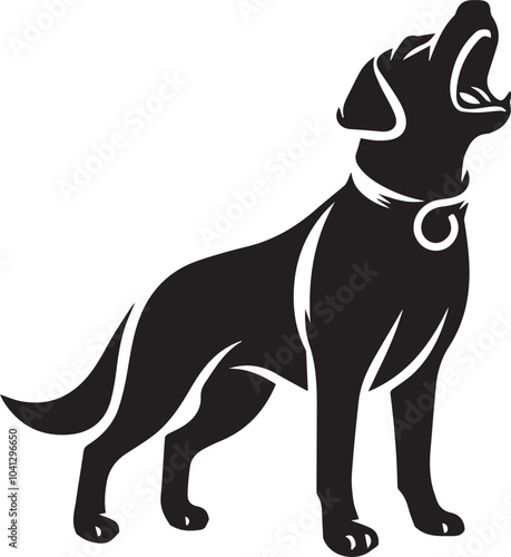 Labrador rottweiler dog vector