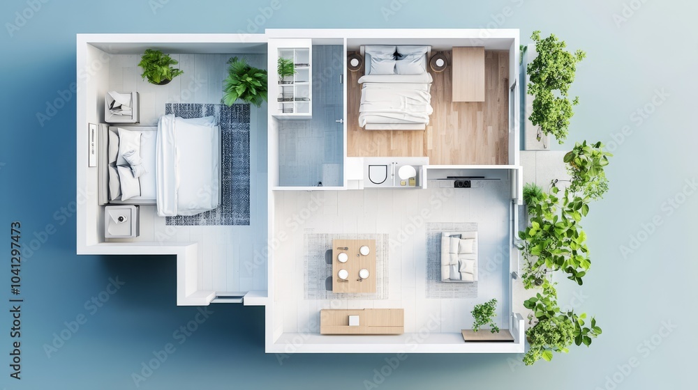 Modern Apartment Interior Layout Modern Apartment Interior Layout