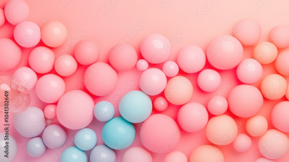 A beautiful arrangement of pastel colored spheres in pink and blue, creating a soft and inviting backdrop for any creative project. A beautiful arrangement of pastel colored spheres in pink and blue, creating a soft and inviting backdrop for any creative project.