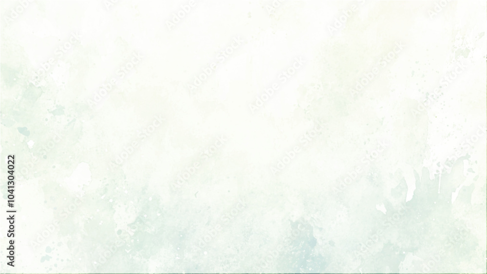 Fototapeta premium Green watercolor background for textures backgrounds and web banners design. Watercolor Background. Template and texture for graphics. Green and mint colors. Pastel and delicate. 