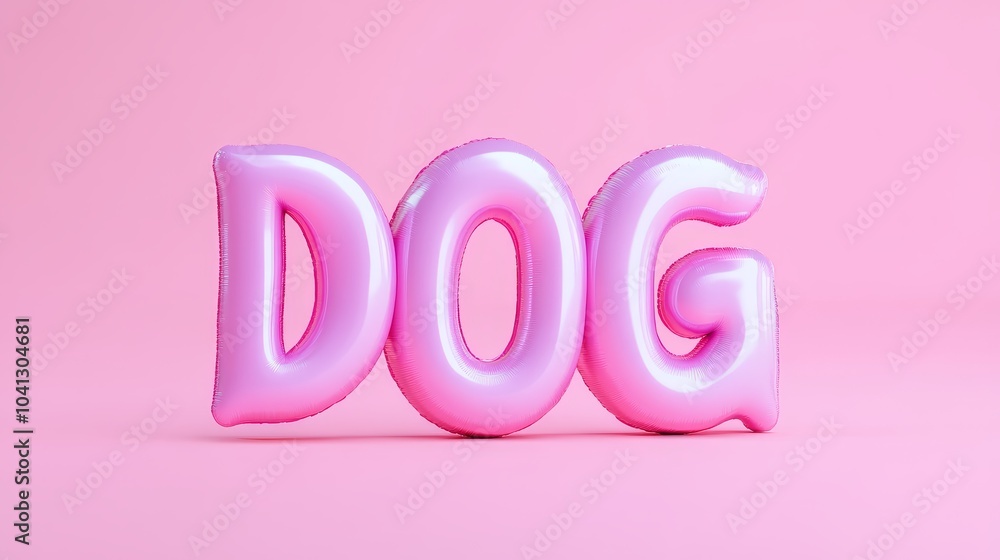 3D puffy 'Dog Mom' letters with soft, rounded edges, inflated texture, pillow-like appearance, smooth lighting, subtle shadows, gentle highlights 3D puffy 'Dog Mom' letters with soft, rounded edges, inflated texture, pillow-like appearance, smooth lighting, subtle shadows, gentle highlights