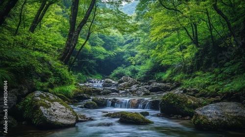 Serene Forest Stream
