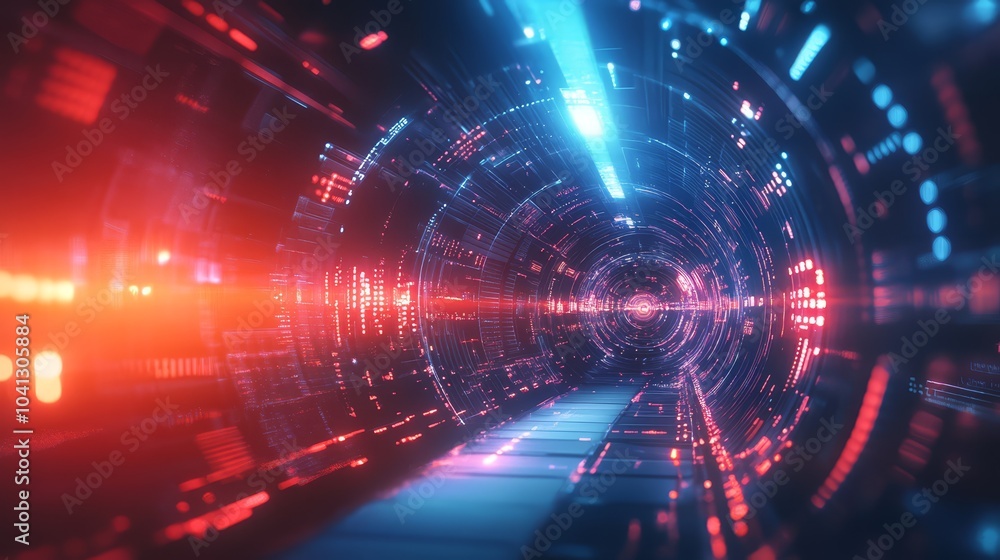 Futuristic Light Tunnel Futuristic Light Tunnel