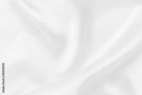 White fabric texture for background and design, beautiful pattern of silk or linen.