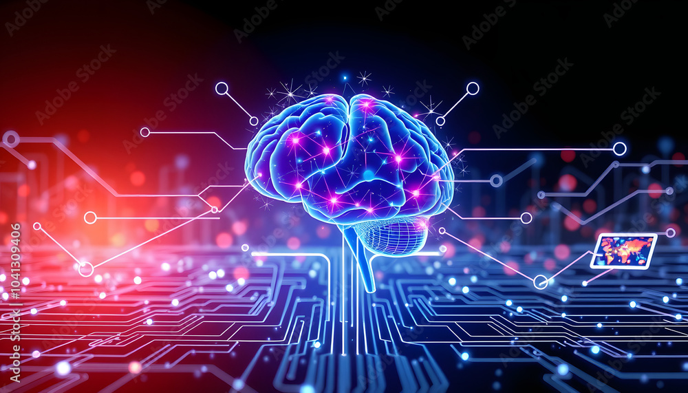 Obraz premium Neuromarketing concept. Business. Internet. Technology isolated with white highlights, png