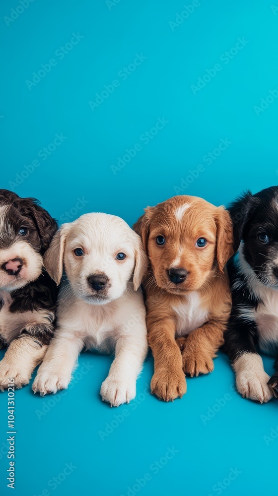 Group of Adorable Puppies Group of Adorable Puppies