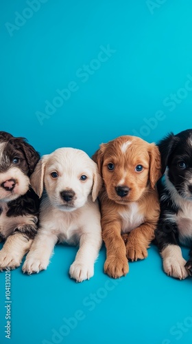 Group of Adorable Puppies