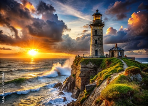 Abandoned Lighthouse at the Edge of the World - Mer du bout du monde photo