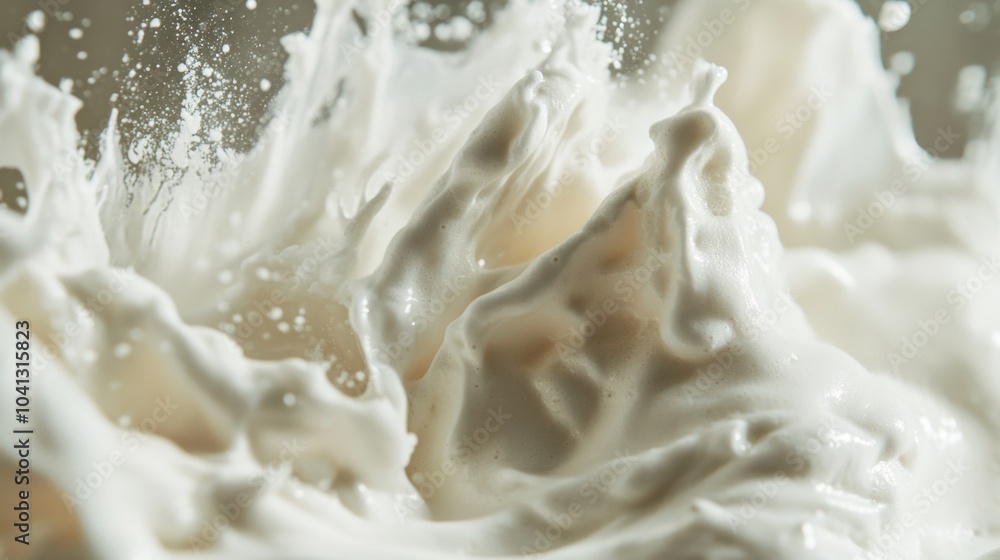 Close-Up of Shaving Foam Spreading Evenly on Surface Close-Up of Shaving Foam Spreading Evenly on Surface