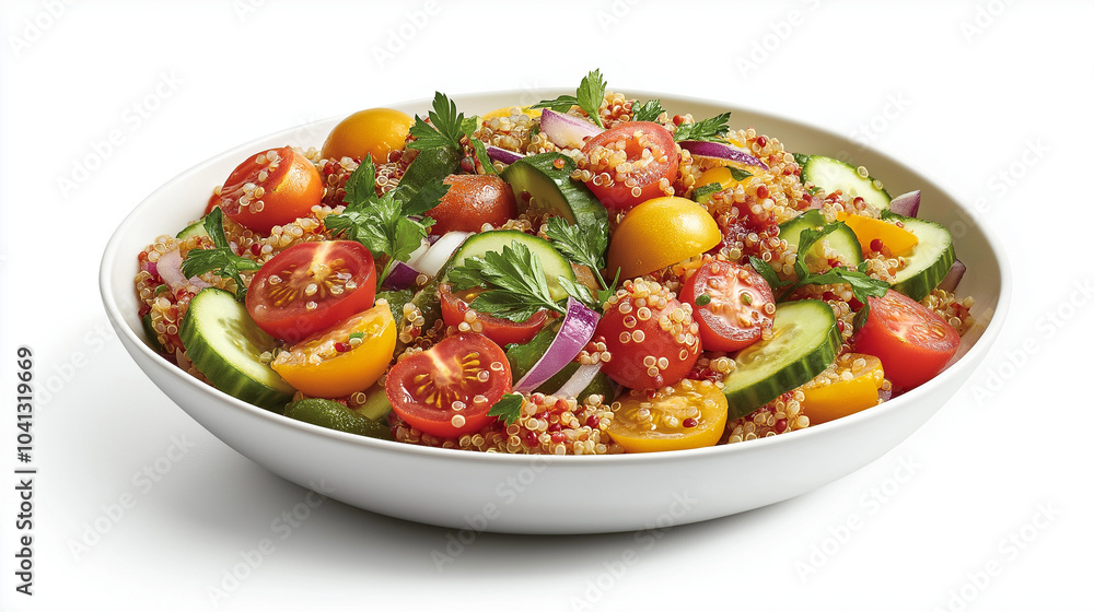 Vibrant Quinoa Salad Tossed with Citrus Dressing Vibrant Quinoa Salad Tossed with Citrus Dressing