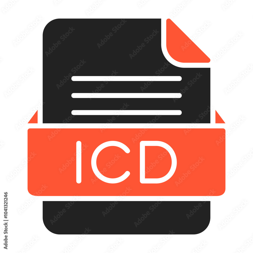 ICD File Format Vector Icon Design ICD File Format Vector Icon Design