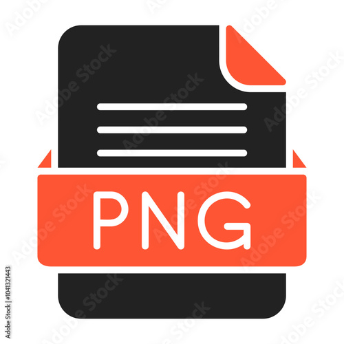 PNG File Format Vector Icon Design