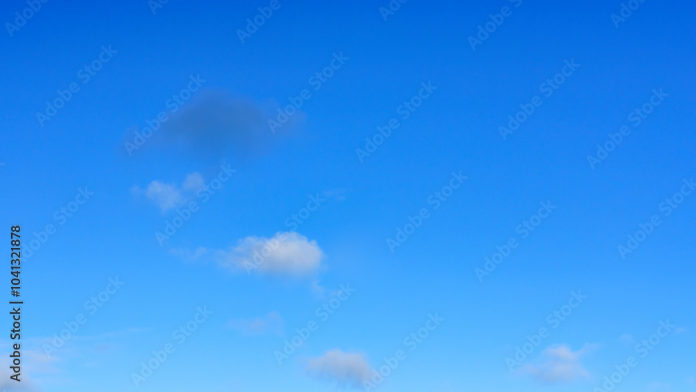 Fototapeta premium Beautiful blue sky with a few clouds.