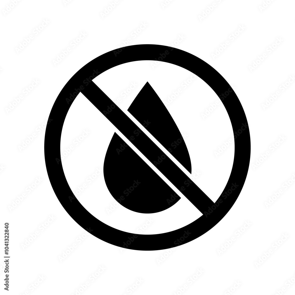 No water sign No water sign