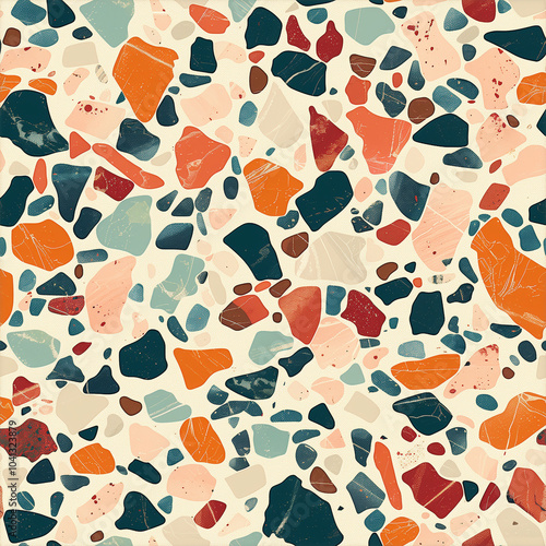 seamless terazzo texture