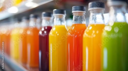 Colorful Bottled Beverages