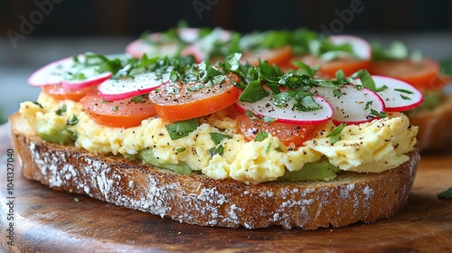Wallpaper Mural healthy vegetable sandwich, closeup Torontodigital.ca