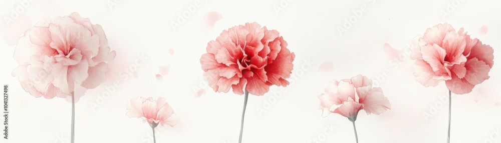 Beautiful pink flowers on a white isolated background, perfect for decoration or inspiration. Beautiful pink flowers on a white isolated background, perfect for decoration or inspiration.