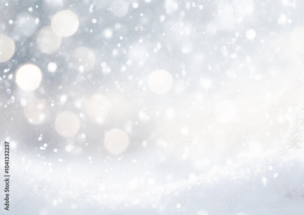雪と光の白い背景 雪と光の白い背景