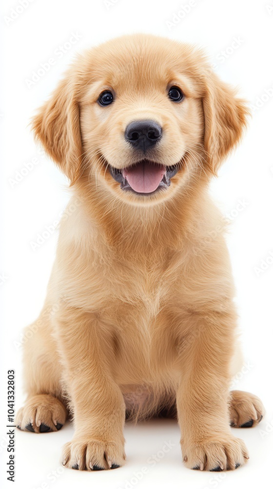Happy Golden Retriever Puppy Happy Golden Retriever Puppy