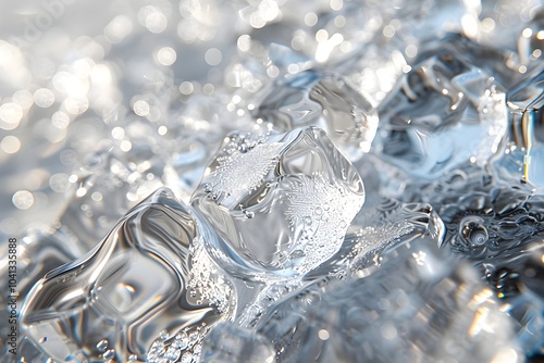 Wallpaper Mural A piece of ice sitting on top of a table Torontodigital.ca