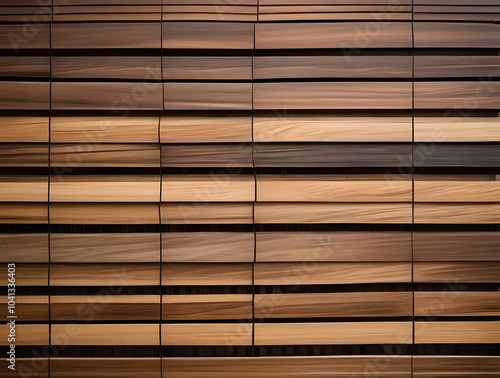 Wallpaper Mural Highly detailed woven wood pattern, with thin, alternating light and dark wooden strips creating a complex, interwoven texture Torontodigital.ca
