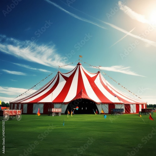 circus tent in the sky