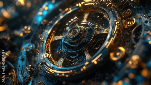 Wallpaper Mural Intricate Clockwork Mechanism Torontodigital.ca