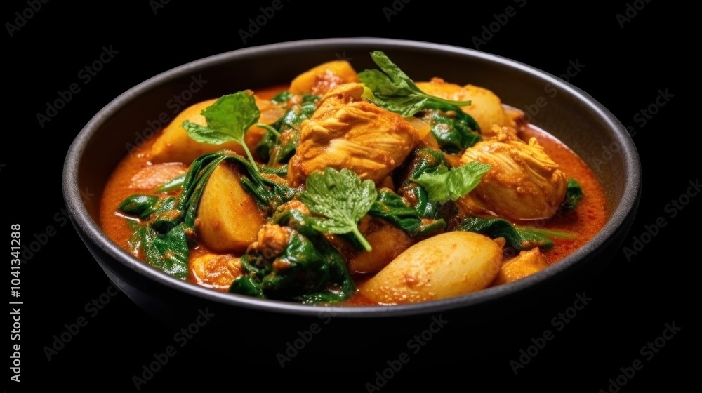 Chicken and Potato Curry in a Bowl Chicken and Potato Curry in a Bowl