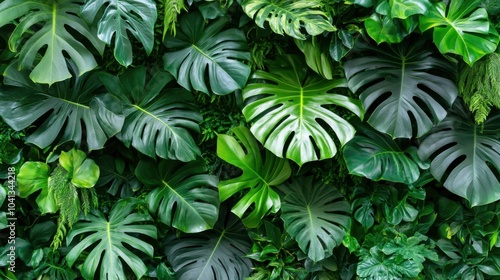 Wallpaper Mural Lush Greenery of a Natural Rainforest Environment Torontodigital.ca