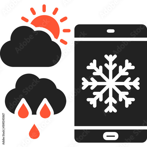 Forecast Vector Icon Design