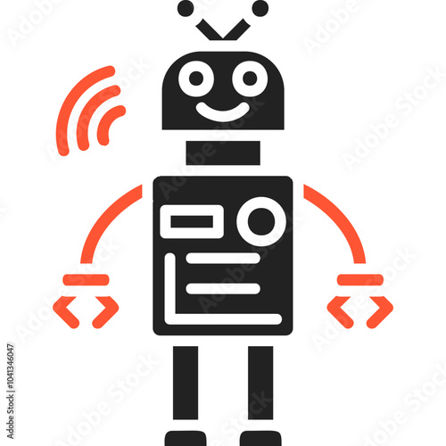 Robot Vector Icon Design