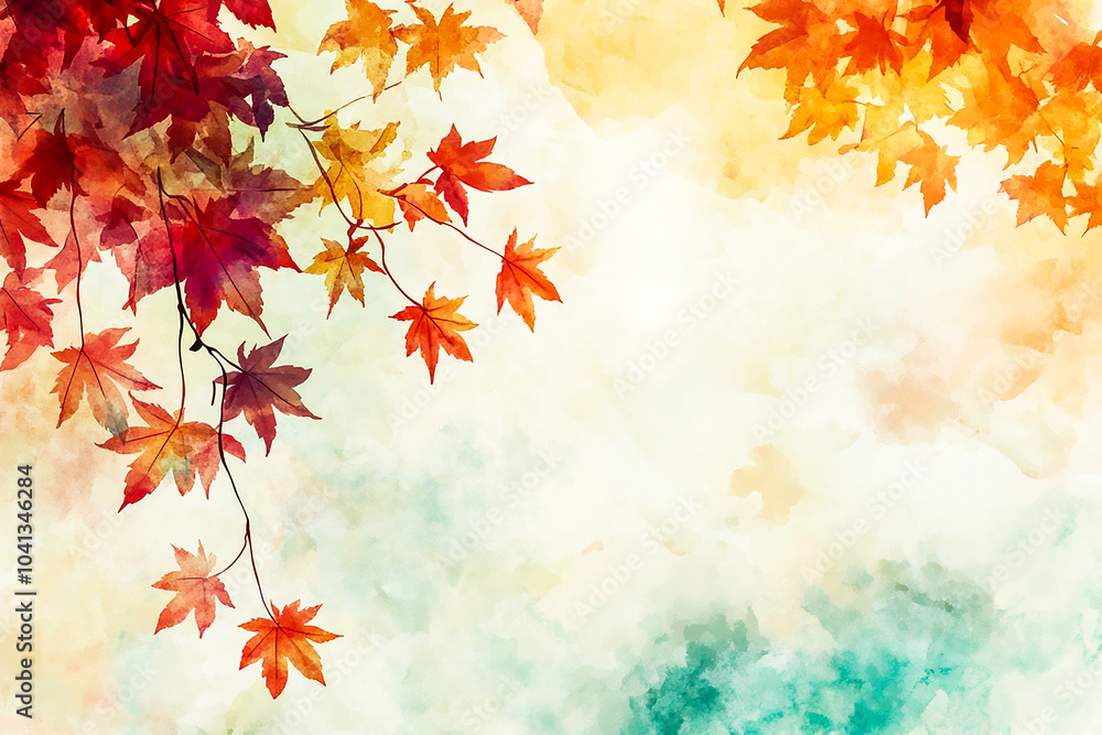 Golden Autumn, Warm Tones and Ample Space for Your Seasonal Message Golden Autumn, Warm Tones and Ample Space for Your Seasonal Message