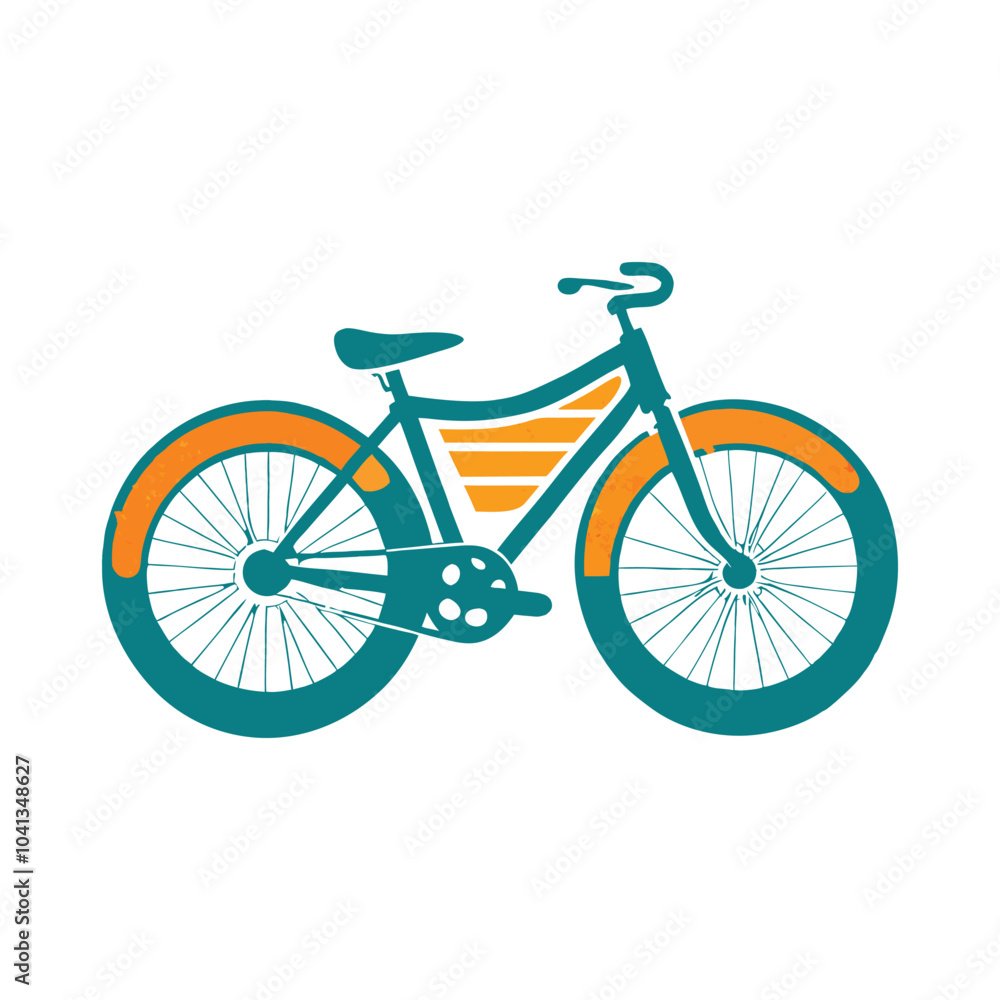 Fototapeta premium bicycle isolated on white background vector illustration design