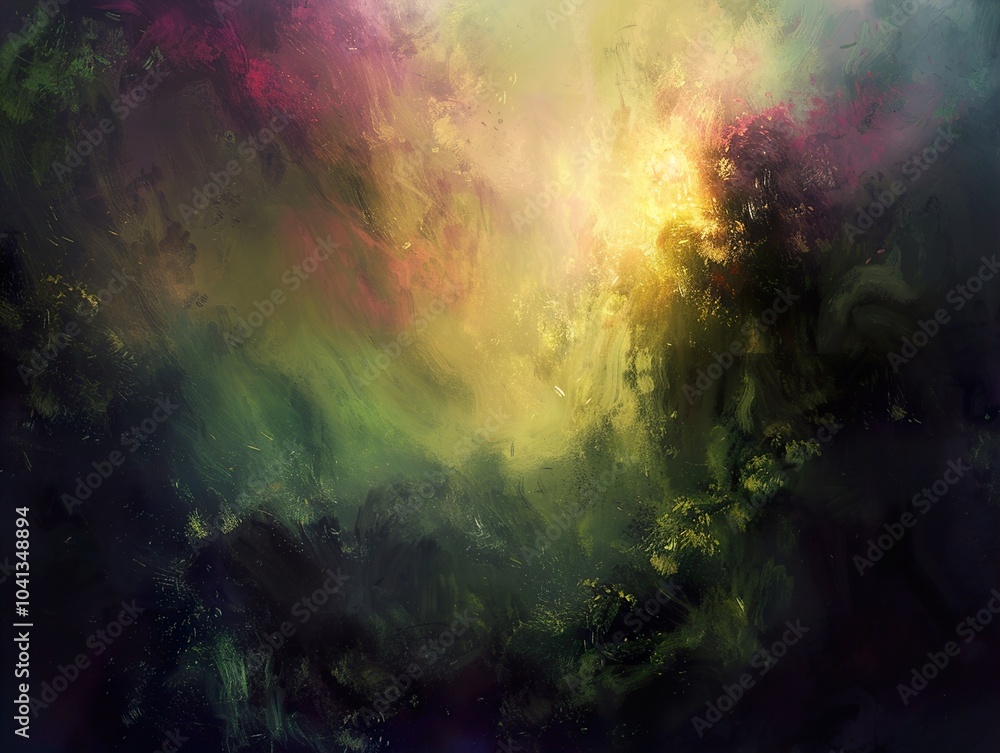 Abstract Painting: Cosmic Energy and Light Abstract Painting: Cosmic Energy and Light