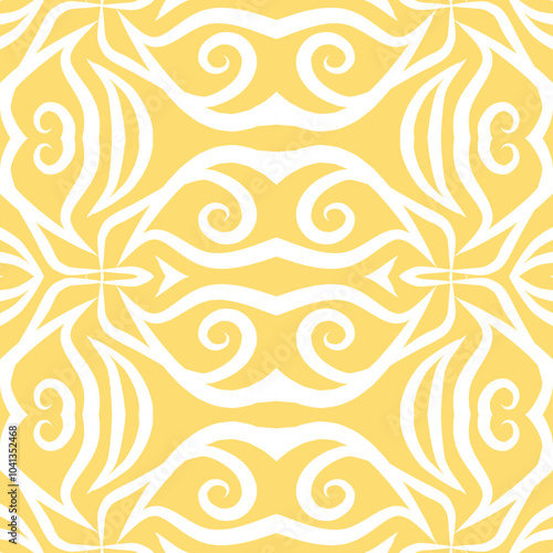 SIMPLE ART seamless batik dayak square pattern background design