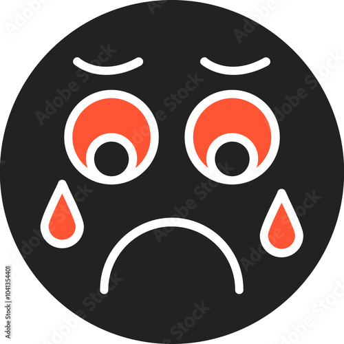 Sad Vector Icon Design