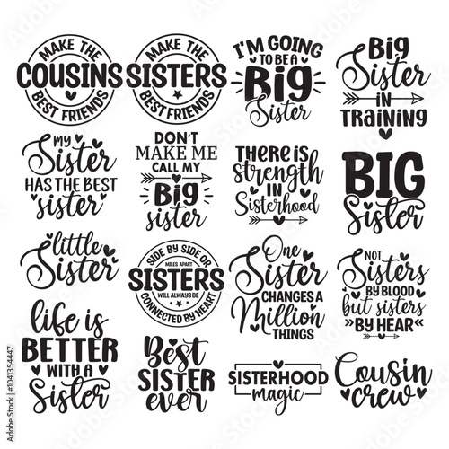 16 Sister SVG Bundle