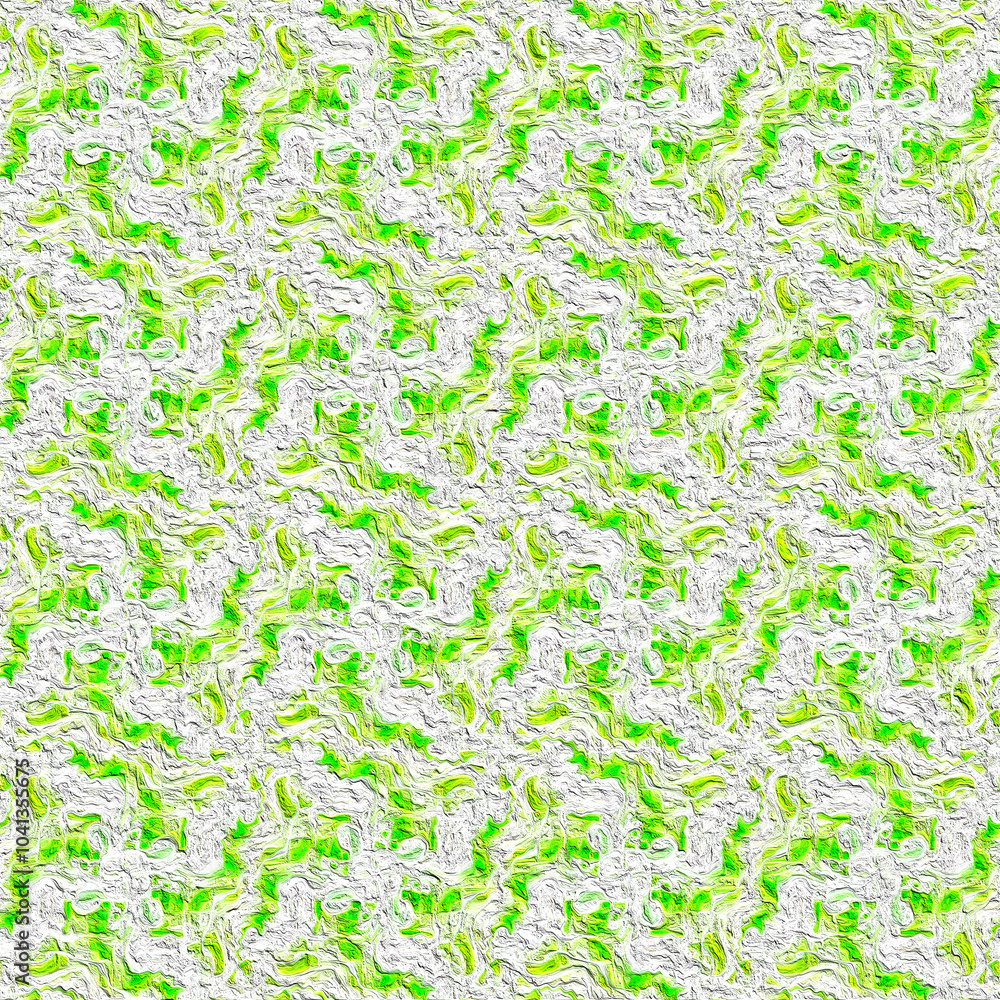 Random green color seamless texture oil paint abstract pattern on gray background . Random green color seamless texture oil paint abstract pattern on gray background .