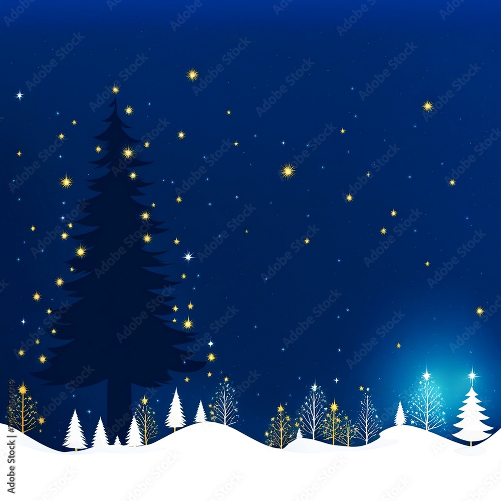 Fototapeta premium Illustration sur le thème de noël.