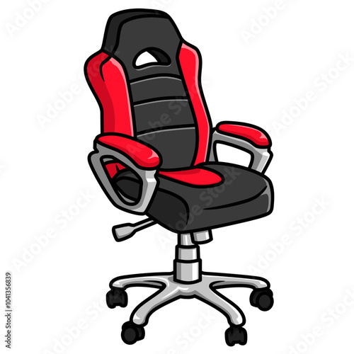 gaming chair emote cartoon illustration