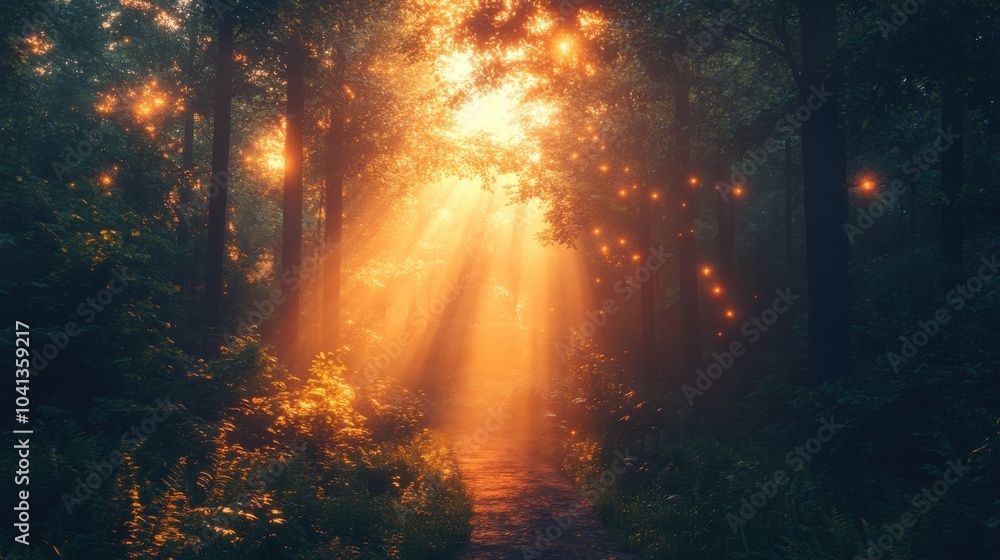 Fototapeta premium Mystical Forest Path