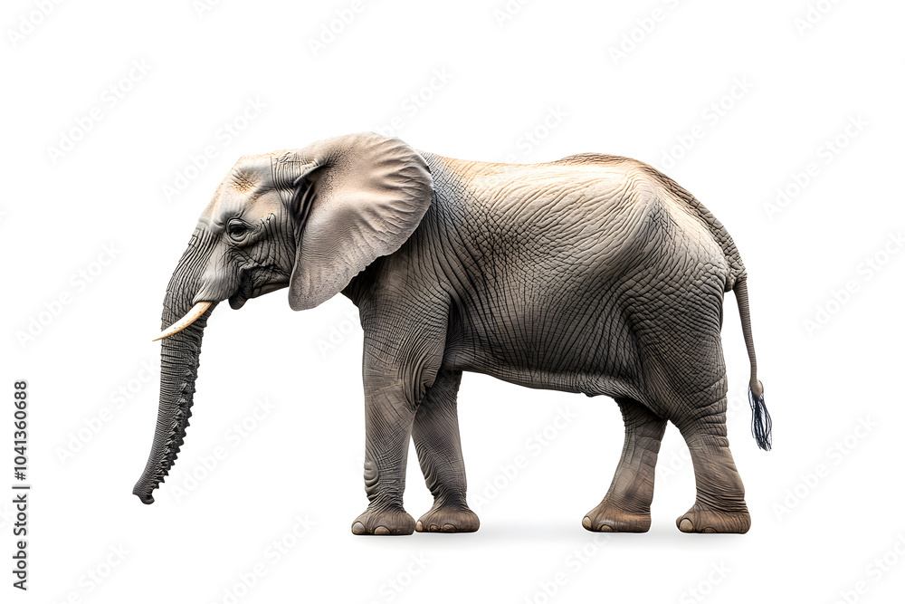 Obraz premium Elephant isolated on white background