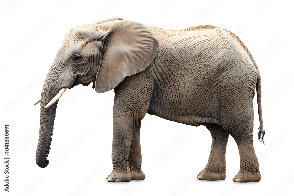 Fototapeta premium Elephant isolated on white background