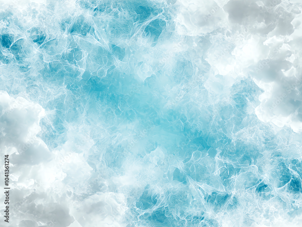 Obraz premium Soft serenity a vision of sky blue and white clouds creating a calm and ethereal background for creative projects