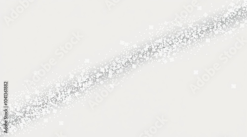 Silver glitter hand-drawn cuve glitters png photo