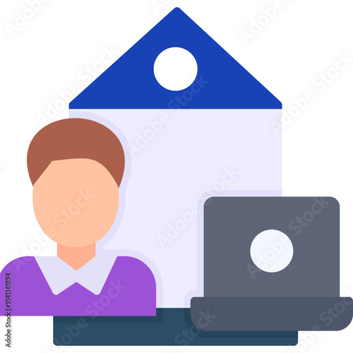 Work At Home Icon