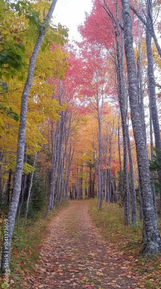 Fototapeta premium Autumn Forest Pathway